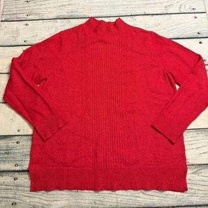 Old Navy soft red mock neck long sleeve sweater. XL